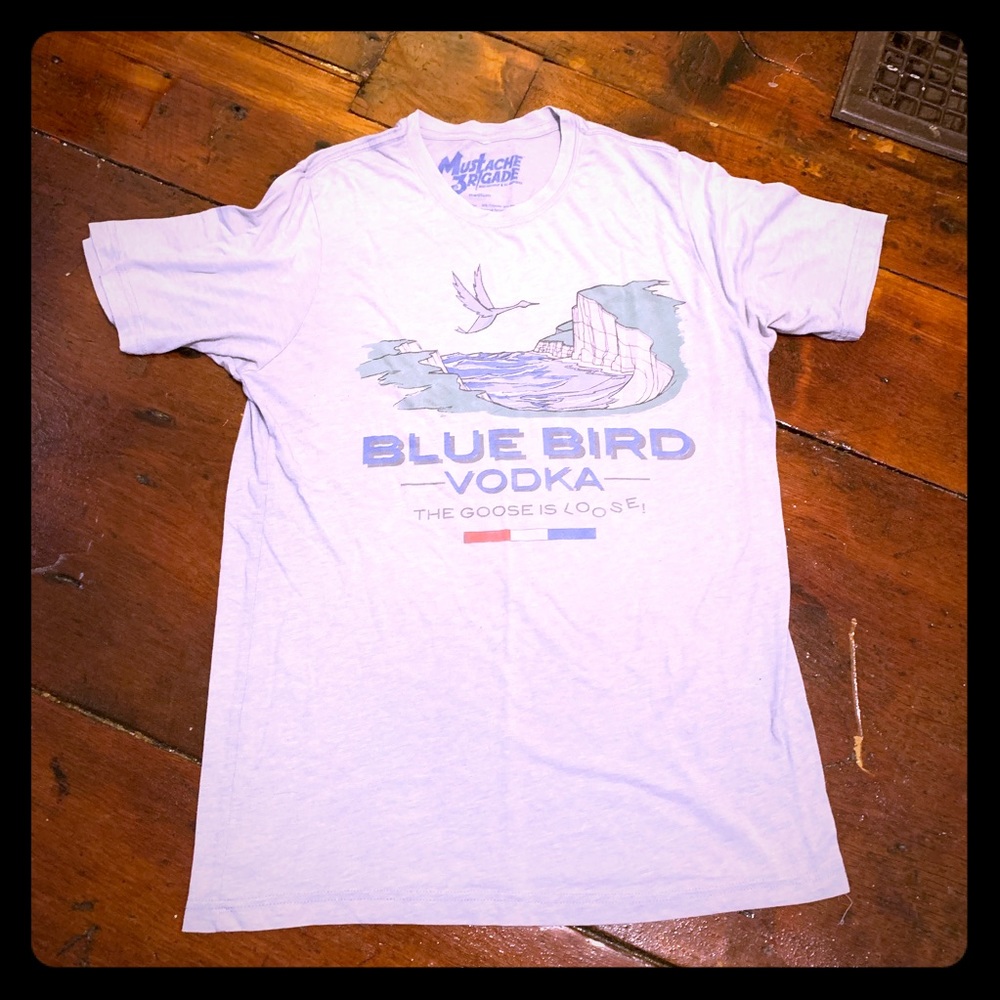 Blue bird vodka t shirt